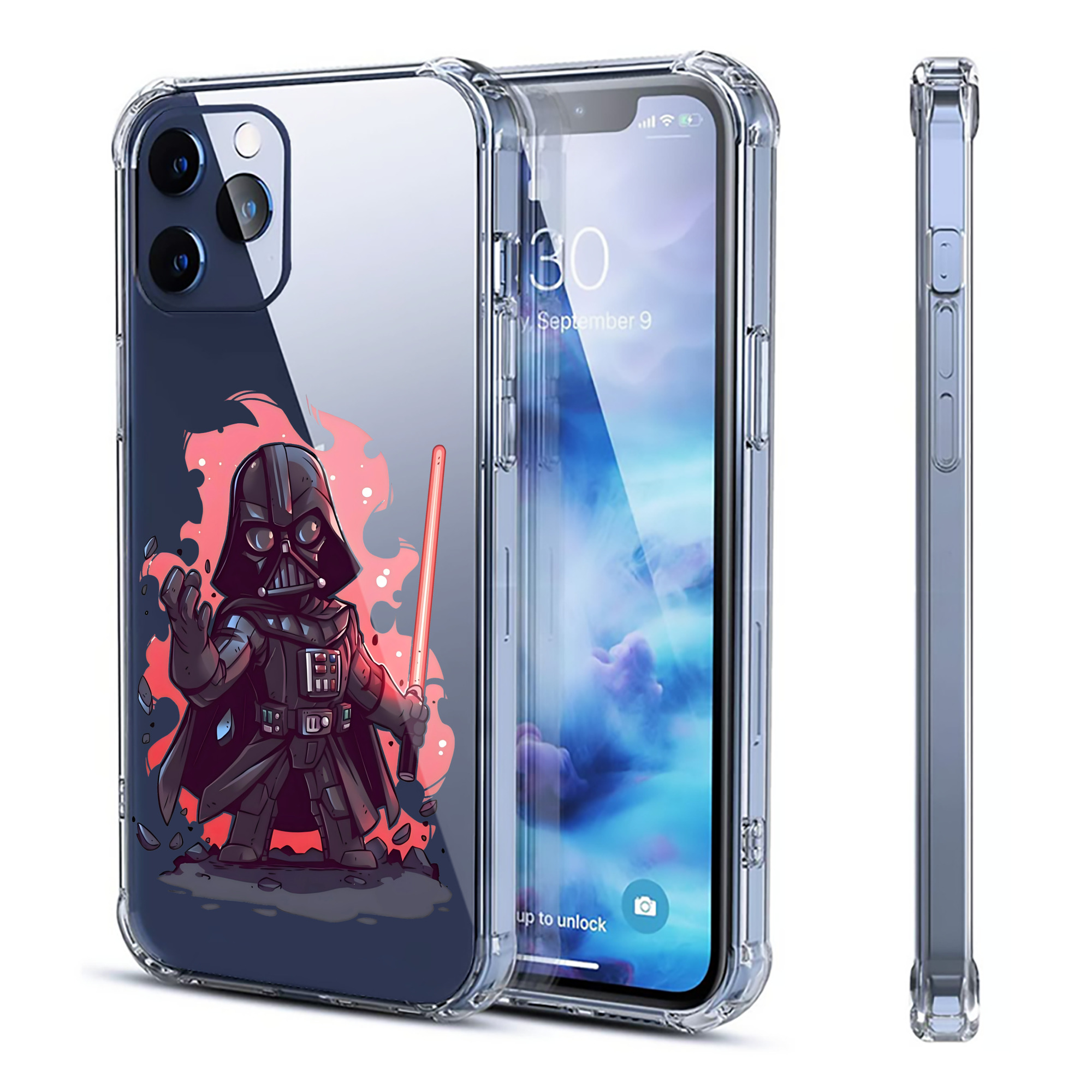 （画像用） スター・ウォーズ Star Wars 【iPhone 12シリーズ対応】透明スマホケース（クリアソフトケース）